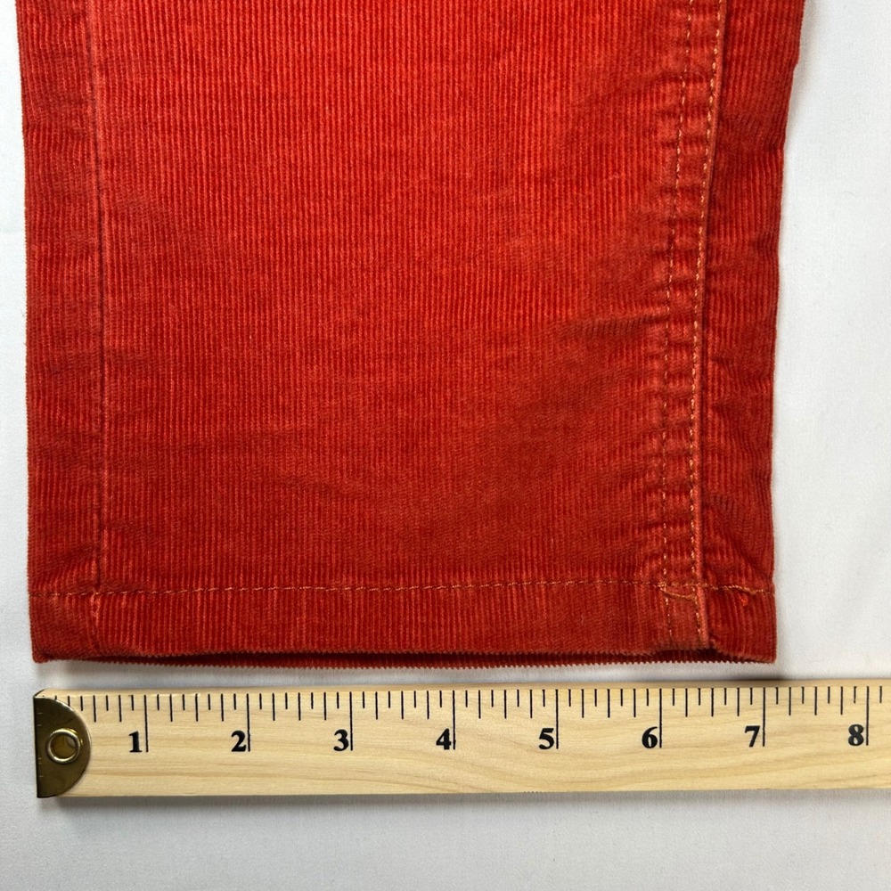 Athleta Frontier Cord Pants Red Spice‎ Corduroy Straight Leg 918979 Mens 4 - Picture 3 of 12